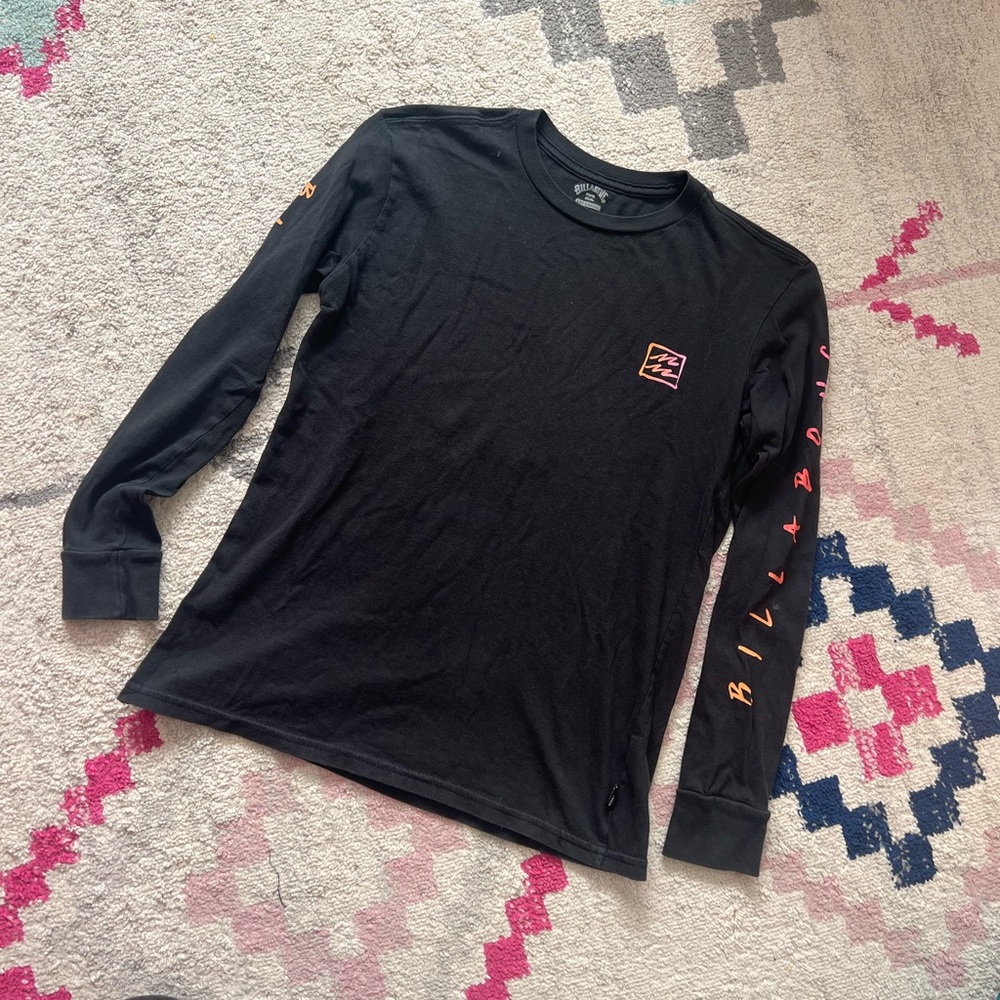 Billabong Boys Black Long Sleeve T Shirt Size Small